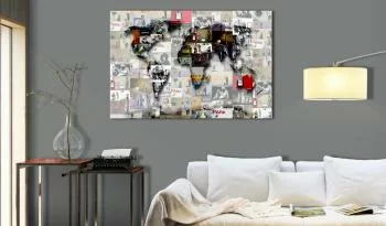 Obraz - Mapa: Inspiracja Banksy'm
