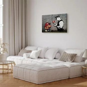 Obraz - Mario and Cop by Banksy - obrazek 4