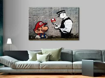 Obraz - Mario and Cop by Banksy - obrazek 5