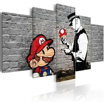 Obraz - Super Mario Mushroom Cop (Banksy) - obrazek 2