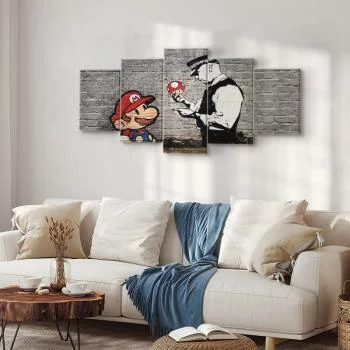 Obraz - Super Mario Mushroom Cop (Banksy) - obrazek 4