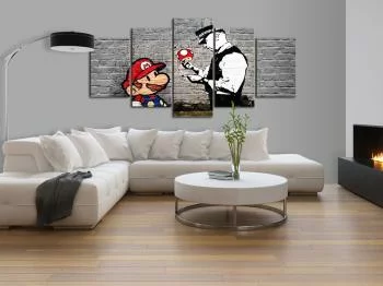 Obraz - Super Mario Mushroom Cop (Banksy) - obrazek 5