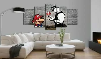 Obraz - Super Mario Mushroom Cop (Banksy) - obrazek 2