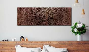 Obraz - Mandala: Bursztynowa cisza