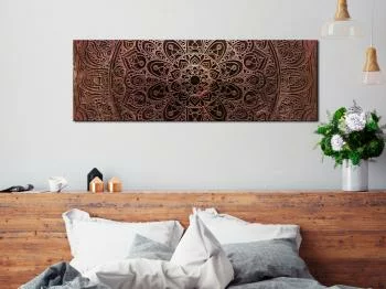 Obraz - Mandala: Bursztynowa cisza - obrazek 5