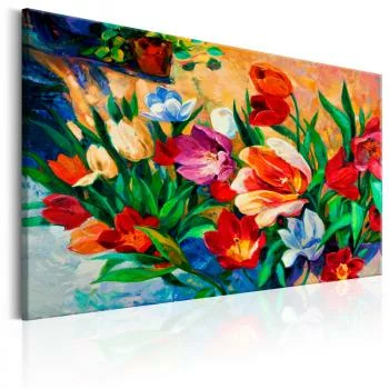Obraz - Sztuka kolorów: Tulipany