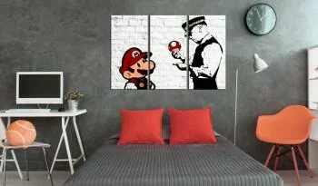 Obraz - Mario Bros (Banksy) - obrazek 2