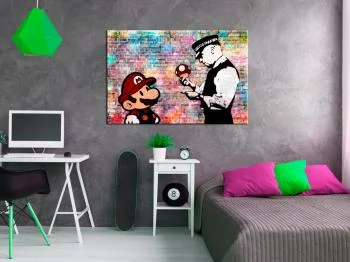 Obraz - Banksy: Kolorowa cegła - obrazek 2