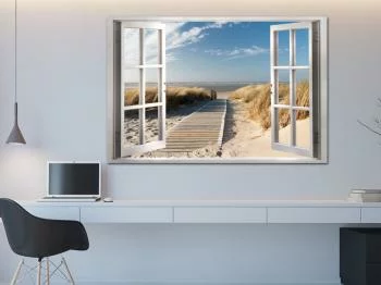 Obraz - Okno: widok na plażę - obrazek 7