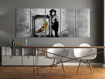 Obraz - Banksy: Małpa z ramą - obrazek 2