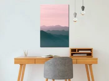 Obraz - Góry o wschodzie słońca (1-częściowy) pionowy - obrazek 2