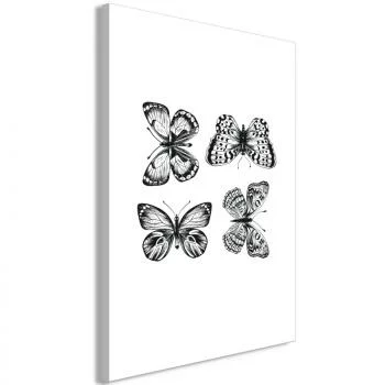 Obraz - Cztery motyle (1-częściowy) pionowy