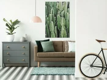 Obraz - Kaktusowy ogród (1-częściowy) pionowy - obrazek 2