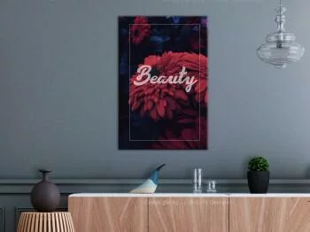 Obraz - W ogrodzie czerwonych kwiatów (1-częściowy) - piękno ukrytej natury - obrazek 2