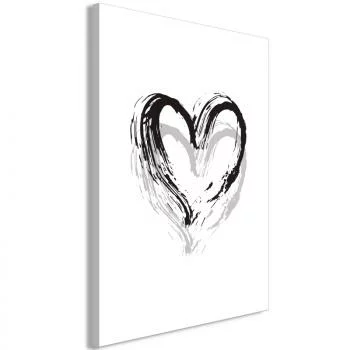 Obraz - Malowane serce (1-częściowy) pionowy