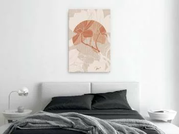 Obraz - Stylowa magnolia (1-częściowy) pionowy