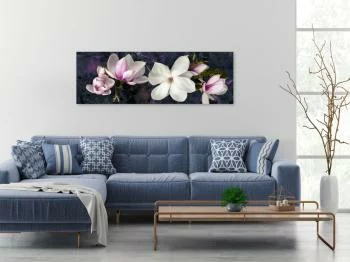 Obraz - Awangardowa magnolia (1-częściowy) wąski fioletowy - obrazek 2