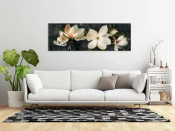 Obraz - Awangardowa magnolia (1-częściowy) wąski pomarańczowy - obrazek 2