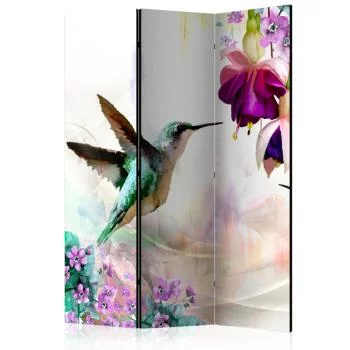 Parawan - Kolibry i kwiaty