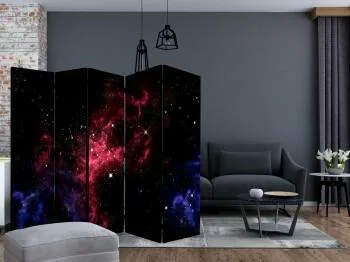 Parawan 5-częściowy - kosmos - gwiazdy - obrazek 2