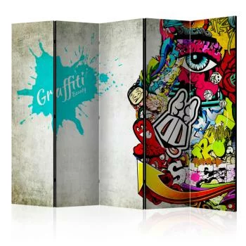 Parawan 5-częściowy - Graffiti beauty II