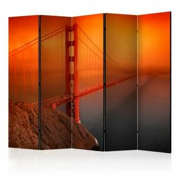 Parawan 5-częściowy - Most Golden Gate II
