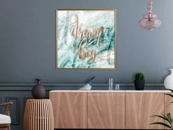 Plakat - Miej wielkie marzenia (kwadratowy)