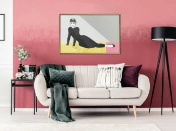 Plakat - Elegancka Audrey