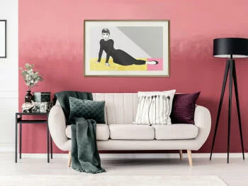 Plakat - Elegancka Audrey