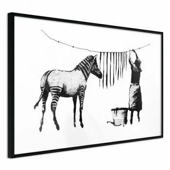 Plakat - Banksy: Pranie zebry