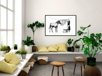 Plakat - Banksy: Washing Zebra Stripes - obrazek 2