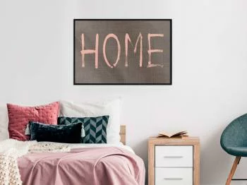 Plakat - Po prostu dom (różowy)