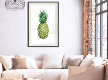 Plakat - Niedojrzały ananas