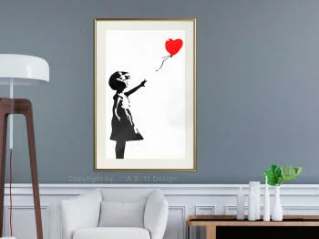 Plakat - Banksy: Girl with Balloon I - obrazek 2