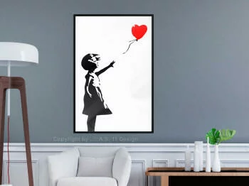 Plakat - Banksy: Girl with Balloon I - obrazek 2