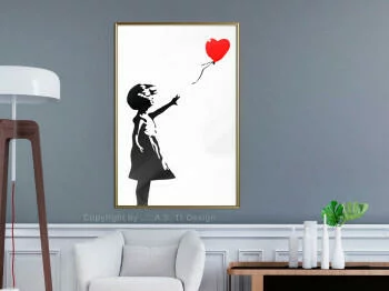 Plakat - Banksy: Girl with Balloon I - obrazek 2