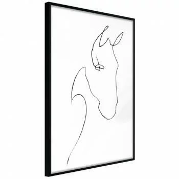 Plakat - Szkic głowy konia