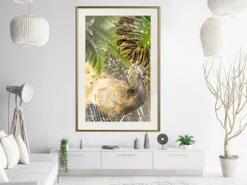 Plakat - Bajkowy paw w dżungli
