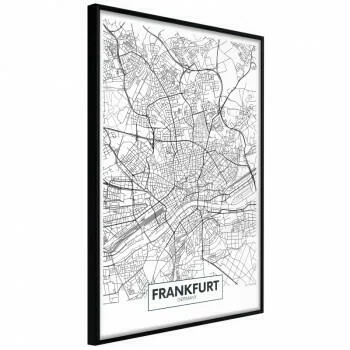 Plakat - Plan miasta: Frankfurt