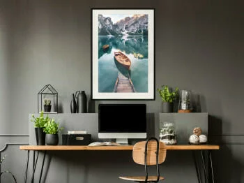 Plakat - Jezioro w górskiej dolinie - obrazek 2