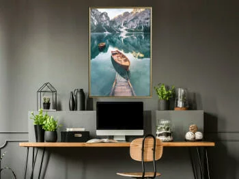 Plakat - Jezioro w górskiej dolinie - obrazek 2