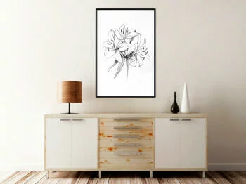 Plakat - Szkic lilii - obrazek 2