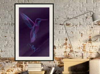 Plakat - Fluorescencyjny koliber