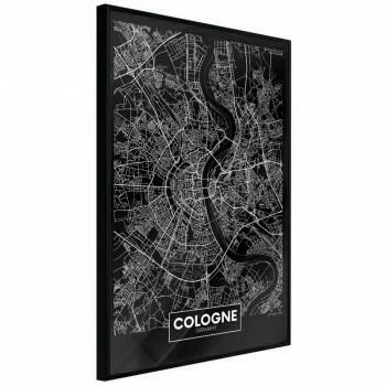 Plakat - Plan miasta: Kolonia (ciemny)