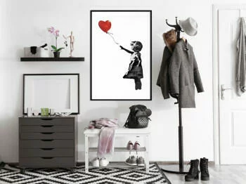 Plakat - Banksy: Girl with Balloon II - obrazek 2