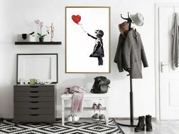 Plakat - Banksy: Girl with Balloon II - obrazek 2