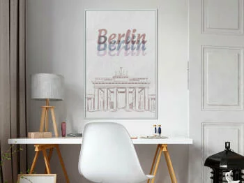 Plakat - Pastelowy Berlin