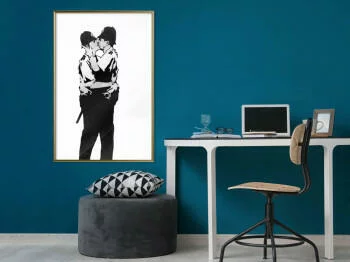 Plakat - Banksy: Kissing Coppers I