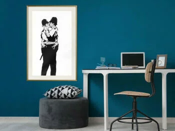 Plakat - Banksy: Kissing Coppers I