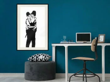 Plakat - Banksy: Kissing Coppers I